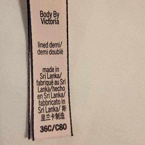 Victoria’s Secret Body By Victoria Lined Demi Bra purple Lace Wire Size 36C - Picture 7 of 7